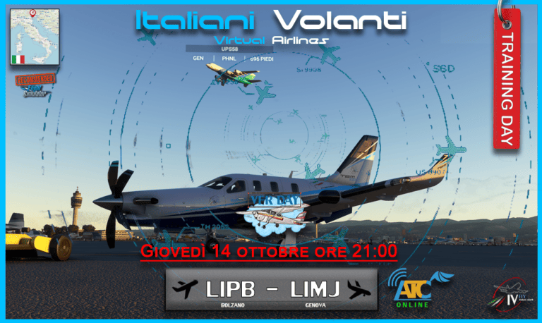 VFR Training Day n.3 LIPB-LIMJ