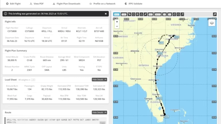 Flight Planning in MSFS 2020 con SimBrief e Navigraph — Guida completa