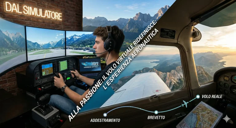 Dal simulatore alla passione: come il volo virtuale ridefinisce l’esperienza aeronautica